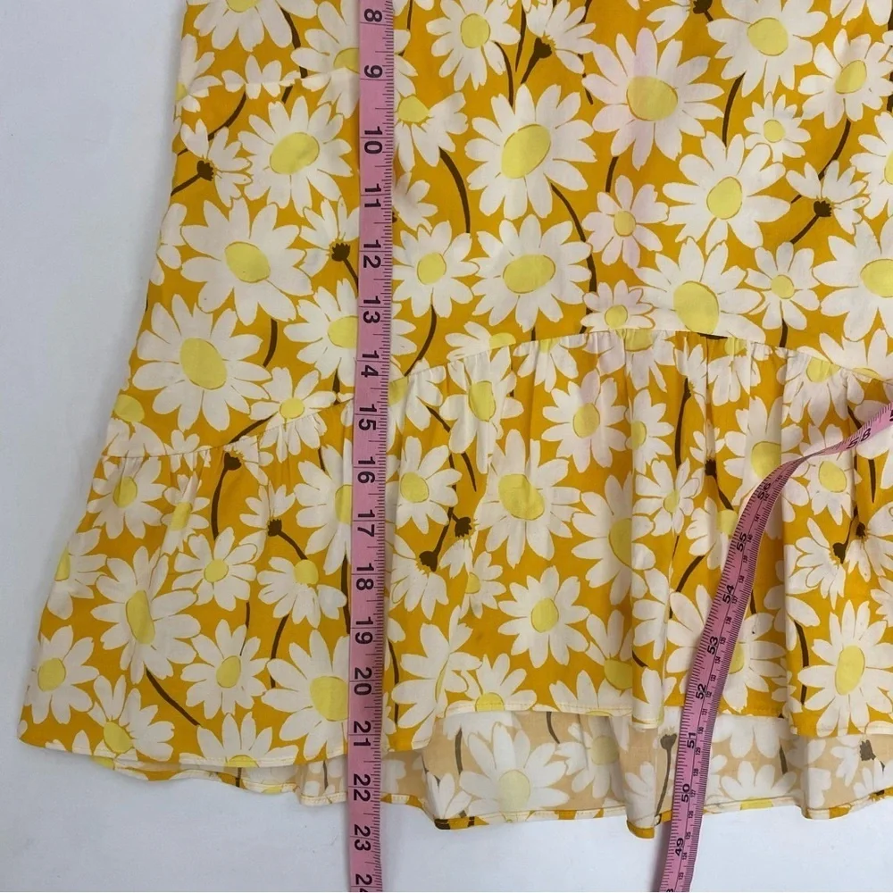 Kate Spade || Kate Daisy‎ Flounce Top Floral Yellow Gold 00